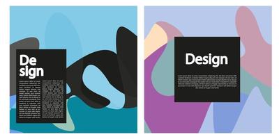 Modern abstract cover set. Cool colorful abstract shapes composition. Suitable for businesses template, background, cover, and etc. Memorable, modern, simple, clean, profesional. Vector EPS 10