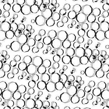 diseño de fondo de patrón de círculo geométrico vector