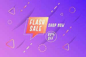 fast sale background with discount vector