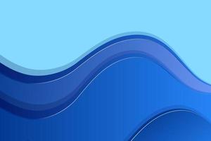 abstract blue wavy background vector