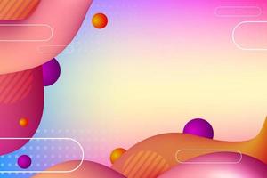 Abstract colorful motion 3d fluid wave background vector