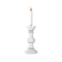 Candlestick Flat Illustration. Clean Icon Design Element on Isolated White Background vector