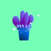 Premium vector l cactus vector flat design concept ilustration. simple draw,