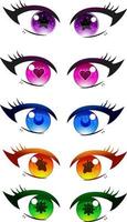 premium vector l drawing cute cute anime eyes. royalty free