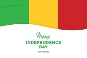 dia de la independencia de mali vector