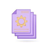 Critical thinking 3d icon. for problem solving, creative, thinking, reasoning, analyzing, decision making and solution. 3d render vector illustration