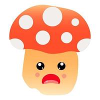 Mushroom Character. Mushroom Illustration, Mushroom Mascot Character vector