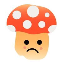 Mushroom Character. Mushroom Illustration, Mushroom Mascot Character vector