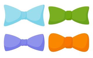 Set of Bow Tie isolated on white background vector