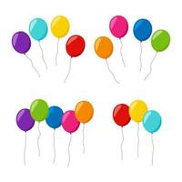 Set of Balloon isolated on white background vector