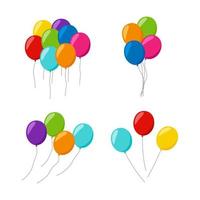 Set of Balloon isolated on white background vector