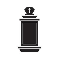 Tomb icon Template vector illustration