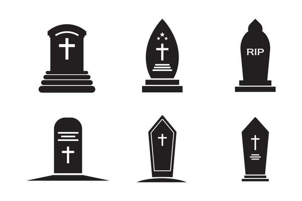 Tomb icon Template vector illustration