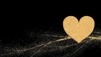 Background and golden glitter lines photo