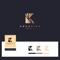 logotipo de la letra k vector