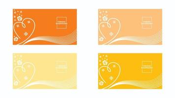 Feminine set background vector