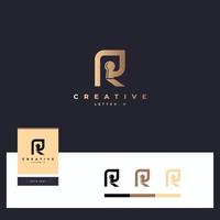 logotipo de la letra r vector