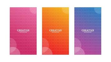 Abstract modern background set vector