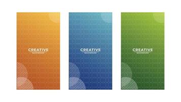 Abstract modern background set vector