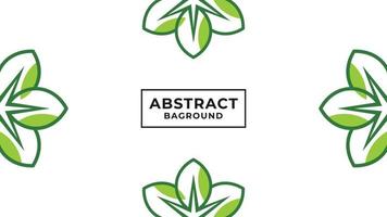 white background with leaf theme flat color vector