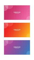 Abstract modern background set vector