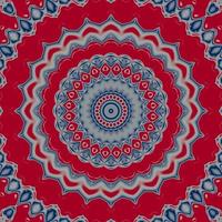 Abstract tile pattern with red and blue color background photo