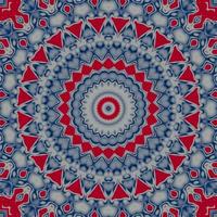 Abstract tile pattern with red and blue color background photo