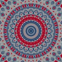 Abstract tile pattern with red and blue color background photo