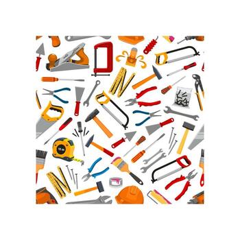 Building items seamless pattern background vector