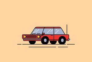 Classic Car Illustration vector