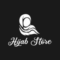 diseño de vector de logotipo de hijab de mujer musulmana