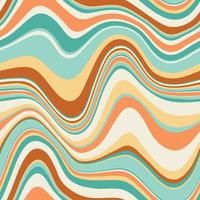 Seamless vector pattern with groovy psychedelic weaves.  Abstract weaves seamless vector pattern. Hippie background with waves, psychedelic groovy texture.