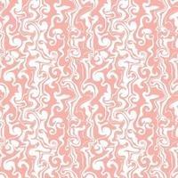 Seamless vector pattern with groovy psychedelic weaves.  Abstract weaves seamless vector pattern. Hippie background with waves, psychedelic groovy texture.