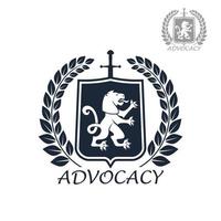 Advocacy vector isolated icon or emblem