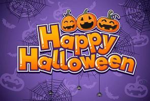 Happy Halloween Poster Template vector