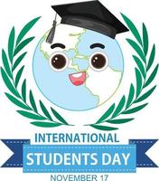 International Students Day Banner Design vector