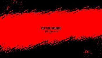 abstrac red and black grunge background design vector