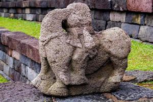 SCULPTURES - Reliefs of historical relics around the western slopes of Mount Lawu, estimated to have been built around the 14th-15th century AD. photo