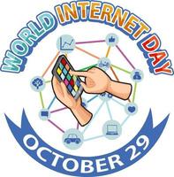 World Internet Day Banner Design vector