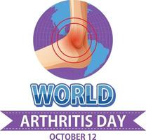 World Arthritis Day Poster Design vector