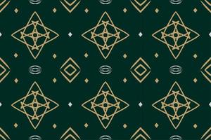 Elegant Geometric Seamless Pattern with Tribal Shape. Designed in Ikat, Boho, Aztec, Folk, Motif, Luxury Arabic Style. Ideal for Fabric Garment, Ceramics, Wallpaper. Vector Illustration.