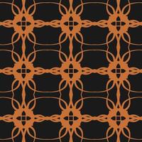 Abstract geometric seamless pattern. Floral grid background. Ornament texture with flower silhouettes, lattice, mesh, repeat tiles. vector