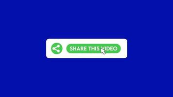 Elegant YouTube Share Button Animation video