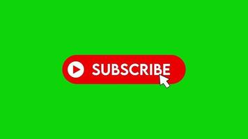 Elegant YouTube Subscribe Button Animation video