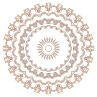 Abstract floral ornament mandala png