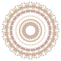 Abstract floral ornament mandala png