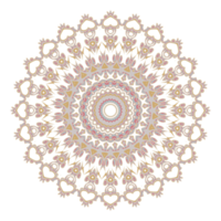 Abstract floral ornament mandala png