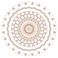 mandala de adorno floral abstracto png