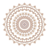 Abstract floral ornament mandala png