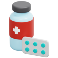 ilustração de ícone de renderização 3d de medicina png